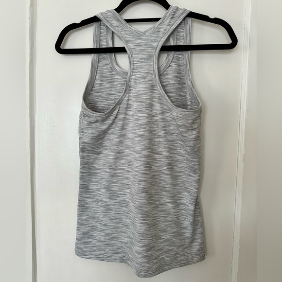 Gray Racerback Workout Top - Picture 2 of 3